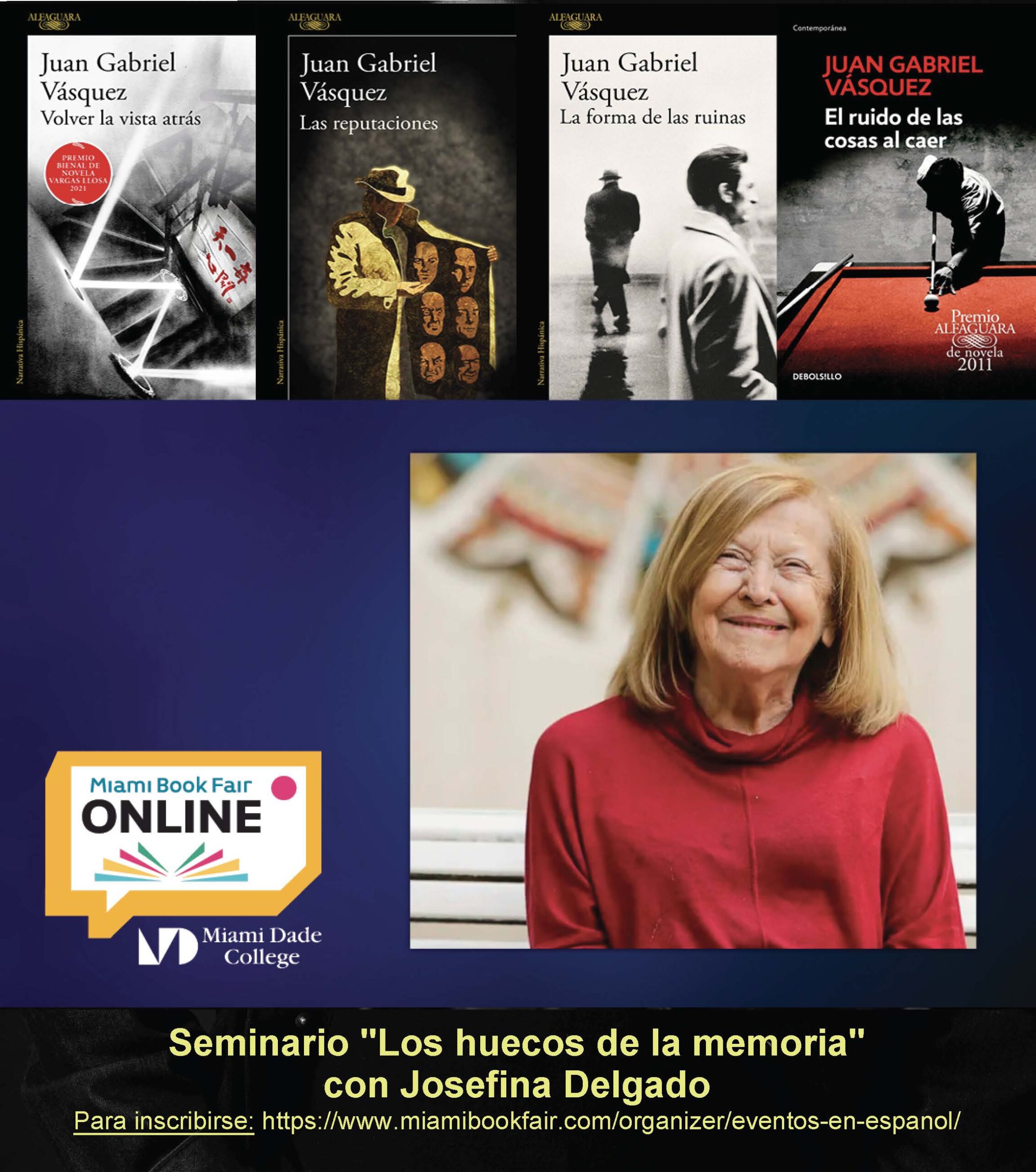 Seminario con Josefina Delgado: Los huecos de la memoria: la narrativa de Juan Gabriel Vásquez